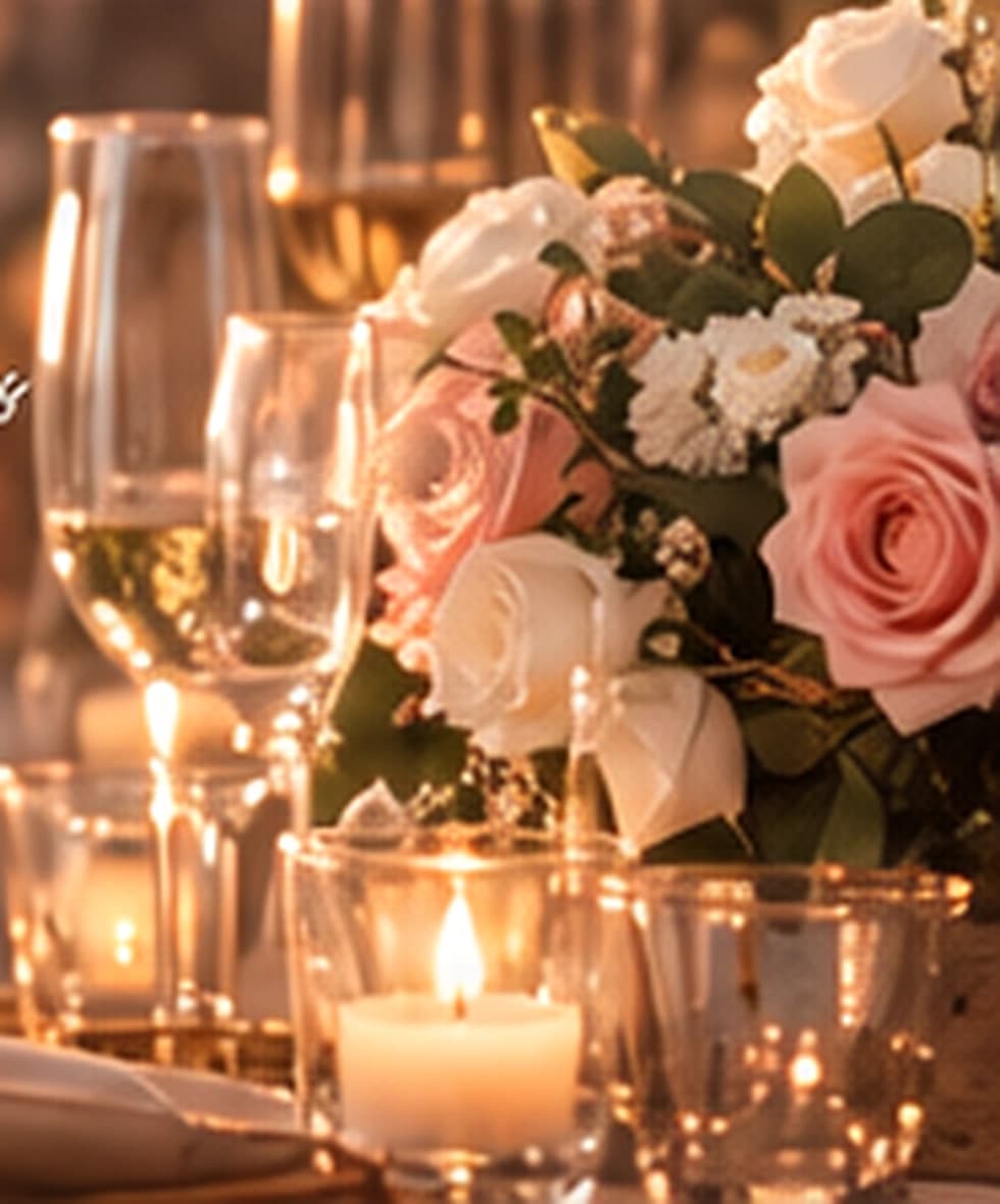 Recepção de casamento elegante